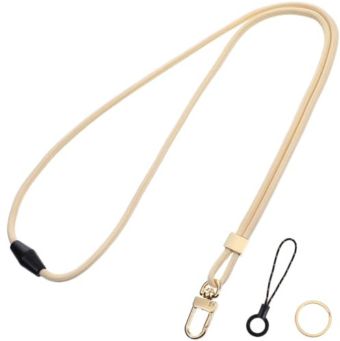 Yuanchu Schlüsselband Lang,Nylon Lanyards mit Karabiner Umhängebänder mit Drehbarem Metallclip Abnehmbare Neck Lanyard Ausweishalter Ausweisband mit Schlüsselring und Verschluss für Ausweis Schlüssel