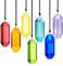 HDCRYSTALGIFTS 7pcs Crystal Suncatcher Prisms 3'' Window Hanging Ornament Rainbow Glass Prism Sun Catcher Decor for Home Garden