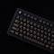 114 Keys Doubleshot Tranlucent Keycaps, Black Gold keycaps, Cherry Profile Keycap Set for 60% 65% 75% Mechanical Keyboard Cherry Mx Switches