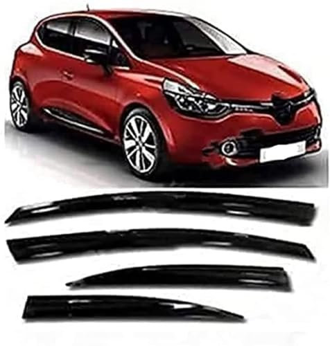 QSNZNB Auto-Windabweiser,kompatibel mit Renault Clio 4 2013, Fenster-Windabweiser Visier Autozubehör