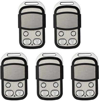 Lioggyet Lot de 5 télécommandes pour portes de garage, 433 MHz, compatibles avec MOOVO MT4 Series