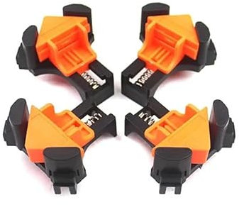 WANGZEYU Corner Clamps 1/2/4pcs Angle Clamps 90 Degrees Woodworking Corner Clamp DIY Fixture Hand Tool Set For Taper,T Joints,Plate Corner Clamps For Woodwork(4pcs)