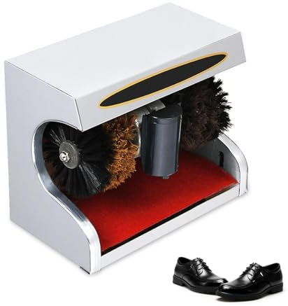 CRBUDY Cireuse à Chaussures Automatique - Cireuse à Chaussures électrique Domestique, cireuse à Induction silencieuse
