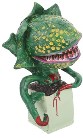 AKOOSY Horrible Resin Craft Pflanze Gartenornament Kreative Desktop Deko Kleine Horrorladen Pflanze für Garten Büro Wohnzimmer