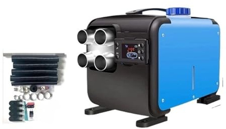 WUGMCNFBC Chauffage de Voiture Diesel 8 000 W, 12 V/24 V, Coque en Aluminium, Chauffage de stationnement, télécommande LCD sans Fil, préchauffeur de Moteur (Couleur : 8 000 W/24 V)