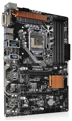 schede madri Scheda madre Fit For ASROCK H170A-X1 Intel H170 LGA 1151 DDR4 64 GB for CPU Core i5-6500 i7-6700 i3-6300 G4400 di sesta generazione PCI-E 3.0 ATX