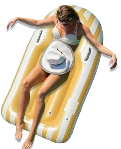Schwimmbrett – leichtes und tragbares Schwimmbrett mit Griff, Strandspiele für Sommerurlaub, Reisen, See, Wasser, Surfen, Spielzeit und sportliche Aktivitäten