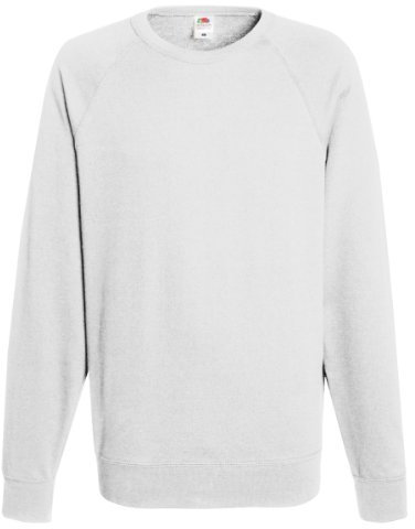 Fruite of the Loom Raglan Sweatshirt, Weiß, Gr.L L,Weiß