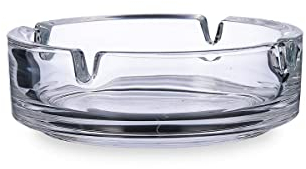 Luminarc - Cendrier Empilable - Design Classique - Cendrier en Verre Trempé - Compatible Lave-Vaisselle - Fabrication Française - Diamètre 10.7cm - Transparent