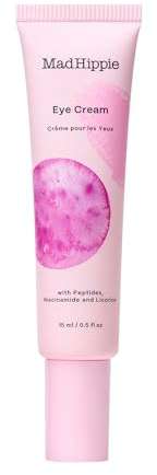Mad Hippie Eye Cream - Anti-Aging Under Eye Cream for Dark Circles and Puffiness with Niacinamide, Peptides, Kakadu Plum & Licorice, Eye Treatment with Skin-Brightening Vitamin C, 0.5 Oz