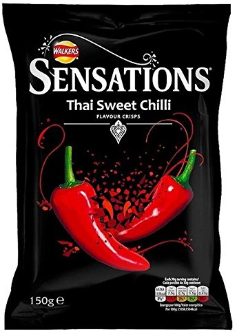 Sensations Thai Sweet Chilli Crisps 150g - Pack of 2