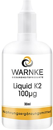 Vitamina K2 olio - mk7 100mcg - 10 gocce - 30ml - Menachinone MK-7 | Warnke Vitalstoffe - Qualità da farmacia tedesca