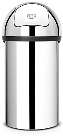 Brabantia Push Bin 60 liter en inox et plastique