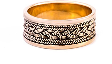 Windalf Wikinger-Ring BALDUR h: 1 cm Wikingerknoten Hochwertige Bronze (Bronze, 56 (17.8))