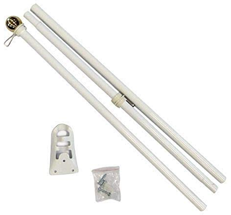 Flags Importer Flaggenmast mit Adler, Stahl, 1,8 m, goldfarben