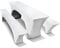 TEXMAXX® Stretch Hussen Bierzeltgarnitur 5-teiliges Set - 50 cm x 220 cm in Weiss / 2 Bierbank Hussen mit Bierbank Polster & Biertisch Husse/Tischdecke Biertisch & Bierbank Auflagen