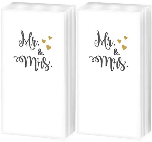 20 fazzoletti (2 x 10) Mr. & Mrs. | lacrime di gioia | matrimonio, regalo