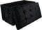 DANIEL JAMES Housewares Large 2 Seater Crushed Velvet Foldable Ottoman Storage Box Double Bed Foot Stool (Black)