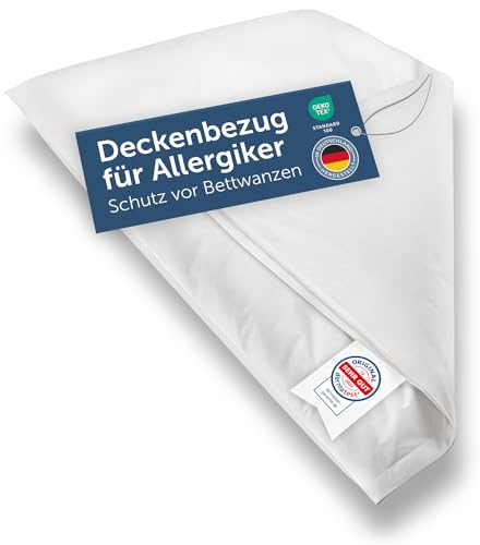 Blumtal® Milbenbezug Decke 200x220cm 2er Set - Oeko-TEX zertifizierte Allergiker Bettwäsche 200x220cm - Milbenbezug für Decken