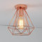 iDEGU Industrielle Deckenleuchte, Käfig, Vintage, E27, Kronleuchter, Deckenleuchte, Deckenleuchte aus Metall, Retro-Design, Deckenleuchte, für Balkon, Flur, Badezimmer, Eingang, Küche (Seite B