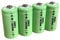 Dunamis 4 Piles Rechargeables pour Lampe Solaire 1,2 V NiMH 2/3 AA 200 mAh – ** Taille 2/3AA ** Convient pour Lampes solaires de Jardin **Ces Piles ne sont Pas de Taille AA mais 2/3 AA Taille**