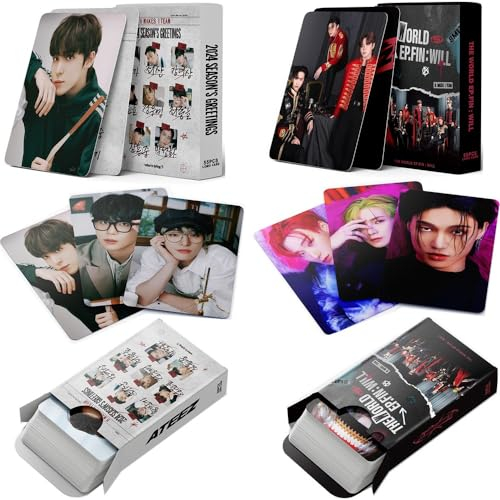 ATEEZ Fotokarten, ATEEZ Lomo-Karte, ATEEZ Album-Fotokarten-Set, 108 Stück