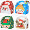 TLOXO 12 Stück Weihnachten Party Geschenkboxen,3D Schachtel Weihnachten Geschenkboxen Karton mit Henkel Weihnachten Haus Pappe Geschenkschachtel für Gebäcke Kekse Mitgebsel Geschenke