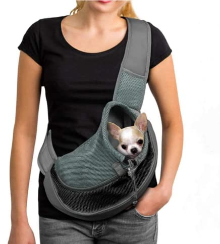 Tragetücher Hund Katze Tragetasche Verstellbar Hundetragetasche Verbreitert Schultergurt Transporttasche Unterwegs Haustiertasche mit Sicherheitsgurt Umhängetasche Niedlich Hundetasche Outdoors Reise
