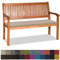 Orumrud Bankauflage Stuhlkissen Bankkissen mit Krawatte Waschbar,120x55x3cm，2 3 4-Sitzer Sitzkissen rutschfeste Auflage für Gartenbank,Küche,Terrasse Innen und Außenbereich，Grau,Dicker Leinenstoff