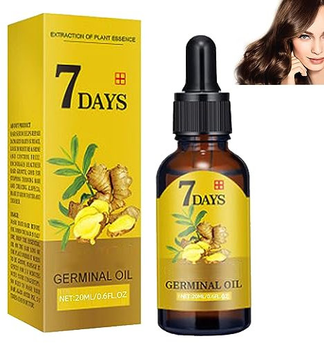 KOAHDE Suero para Crecimiento del Cabello de Jengibre,Suero Tratamiento Del Cabello Jengibre,Crecimiento del Cabello para Hombres,Suero Tratamiento Para La Pérdida De Cabello,Suero Cabello 20ML