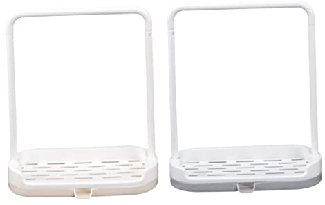 DRESSOOS 2Pcs Storage Rack Drain Rack Wipe Rack Hanger dishwashing Towel Drain Stand Dishcloth Drying Stand Sink Drain Rack escurridor para fregadero Towel Shelf Strainer Drainer Plastic