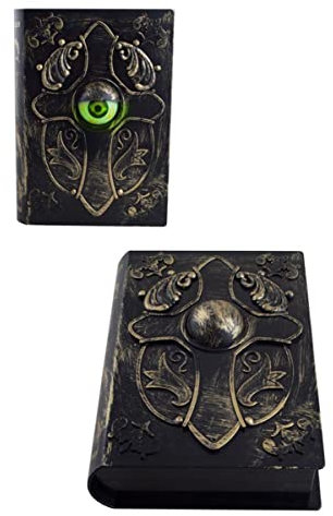 Horror-Shop Magisches Buch mit beweglichem Auge, Sound & Licht 22 cm