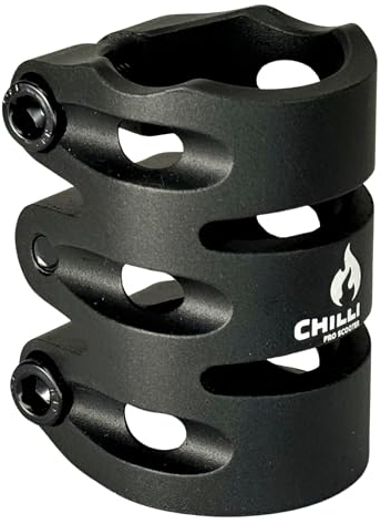 F26 Chilli Pro Scooter Stunt-Scooter I Pearl I Base I Rocky I Reaper I Tret I Roller I für Lenker mit Klemmschlitz I Klemme I Bar Clamp (Pearl Schwarz, 31,8)