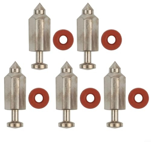 FUBESK 5 Stück 398188 Vergaser Schwimmerventil Nadelsitz Kit für 398188 83412 90700 99700 Vergaser Schwimmerventil Nadelsitz Ersatzteil