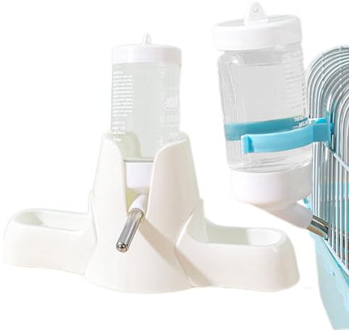 Eoixuqba Botella de Agua de Guinea – Alimentación para hámster y Cuencos de Agua – Botella de Agua con solución para Beber sin con Soporte para hámster, jerbos, Ratones, Degus Lemming Hamster
