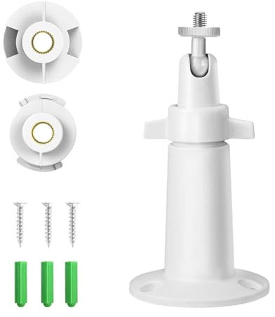 Wandhalterung für HelloBaby HB65/HB6339/HB66/HB6550/HB248/HB6550 Pro/HB6558/HB40, 1/4 Zoll Gewinde für Eufy eufyCam, 360° Babykamera Ständer, Verstellbarer Metallhalter, Standfuß für HelloBaby HB65