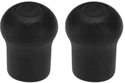 eMagTech 2 Stück 19 Mm PVC-Angelruten-Endkappen-Schutzkappen-Endstück Geeignet für Angelrutenbau-Reparaturen DIY-Angelruten-Enden Schwarz 45,5 X 35 Mm