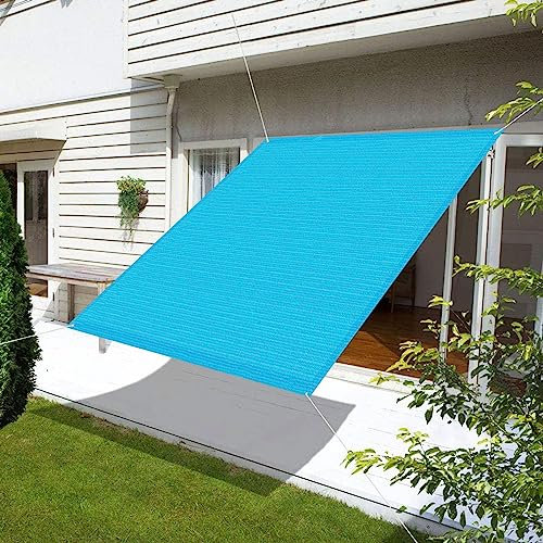 Premium 3x4m Markise Baldachin 95% UV-Block reißfest ideal für Balkon Terrasse Garten Blau