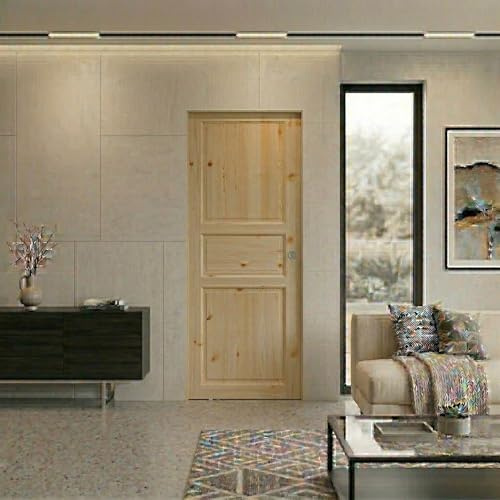 Porta a battente Handy in abete grezzo (210, Centimetri, 4.5, Centimetri, 80, Centimetri)