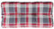 vidaXL Coussin de Palette Motif à Carreaux Rouge 70x40x12 cm Tissu