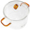 Amosfun Faitout en verre borosilicate avec couvercle ergonomique pour soupe et pâtes, résistant à la chaleur, facile à nettoyer pour un usage domestique