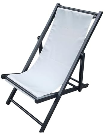Vintage Style Deckchairs Klappende Holzsonnenliege für Garten im Freien im Freien Strandstühle im Freien E 128 * 58cm