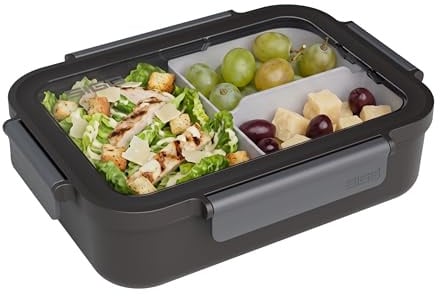 Sigg - NIMO Lunchbox L - Auslaufsicher - Trenner - Mikrowellen- & Spülmaschinengeeignet - BPA-frei - Leicht - Swiss Design - Für Arbeit & Schule - 1.3 L