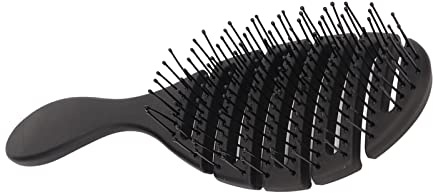Luocute Bartbürste für Männer, Hohles Design, Funktioniert mit Haartrockner und Elastischen Entwirrungsborsten, für Alle Haartypen und Kopfhautpflege