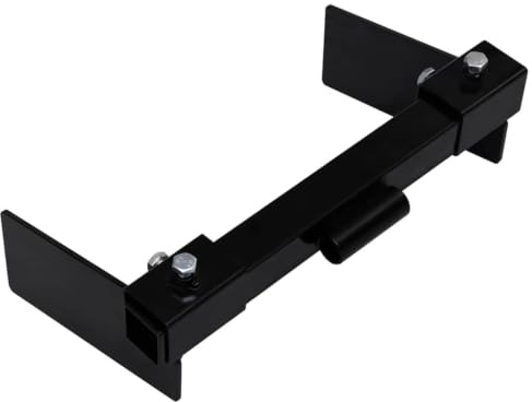 Schneepflugadapter für Rasentraktor, Universelle Schneeschild Halterung aus pulverbeschichtetem Stahl, 401 x 220 x 120 mm
