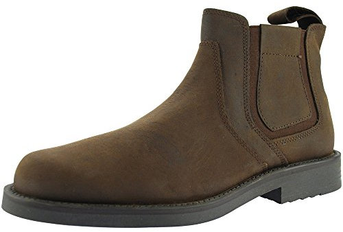 Roamers ALEXANDER Mens Waxy Leather Chelsea Boots Brown