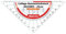 Aristo AR23008 College Geometriedreieck mit lösbarem Griff (Hypotenuse 25 cm, Tuschenoppen und Facetten, Polystyrol) transparent