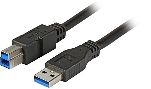 EFB-Elektronik USB3.0 Anschlusskabel A-B, St.-St, 1,8m, Schwarz, Premium