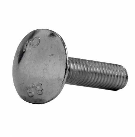Reidl Flachrundschrauben mit Vierkantansatz 16 x 45 mm DIN 603 8.8 galv. verzinkt farblos 50 Stück