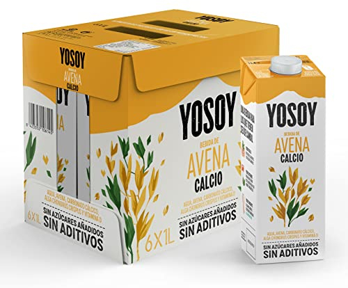 Yosoy - Bebida de Avena con Calcio - Caja de 6 x 1L